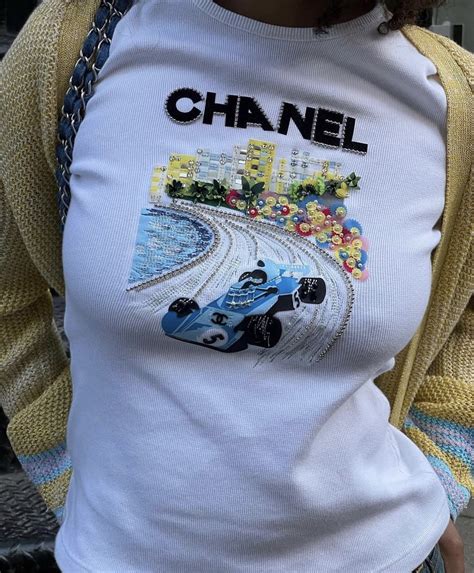 chanel t shirts women|pre owned Chanel shirts.